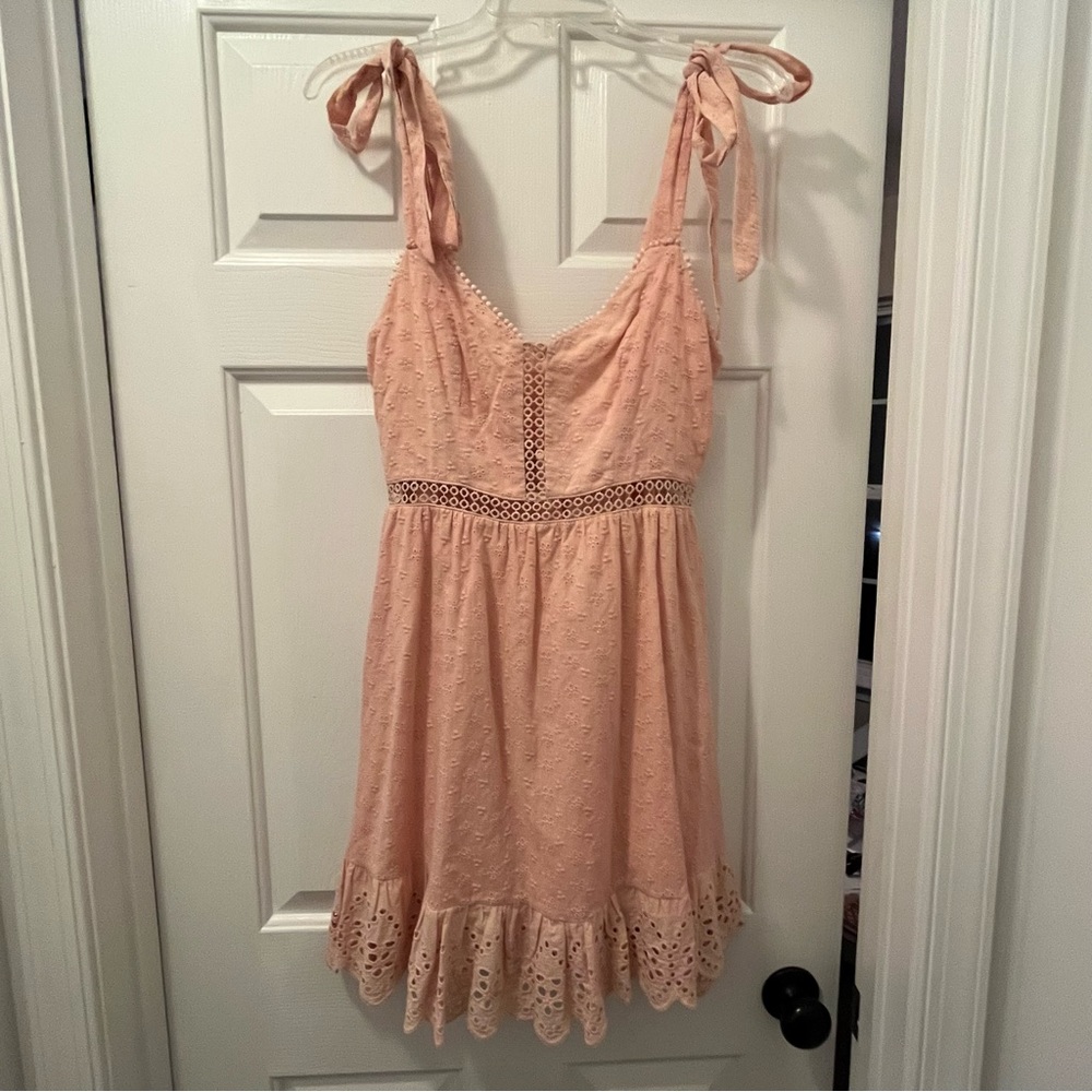 NWOT Peachy Pink Vintage Style Dress
